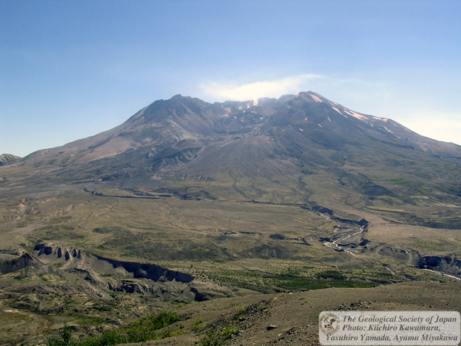 日本地質学会 地質フォト：セントヘレンズ山巡検